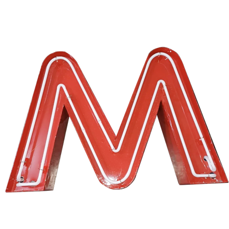 Faux  Neon Letters With Channel